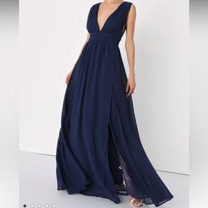 Lulus heavenly hues blue dress